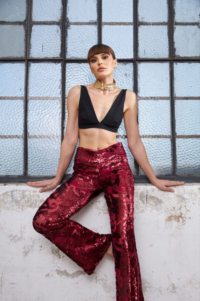 Red Wine Glamour Trousers